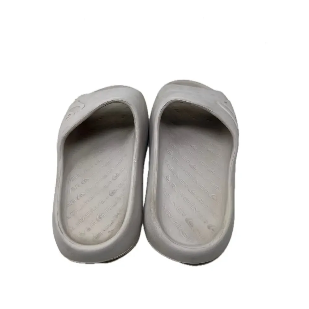 Quiksilver White Slides Mens Large 9